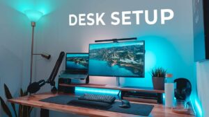 Modern Home Office Set up Desk Tour 2022